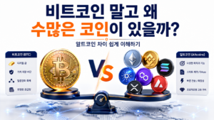 비트코인 말고 왜 수많은 코인이 있을까? 알트코인 차이 쉽게 이해하기 7 비트코인과 알트코인의 차이 비교