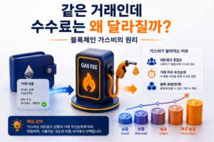 같은 거래인데 수수료는 왜 달라질까? 블록체인 가스비의 원리 5 블록체인 거래 수수료인 가스비가 달라지는 원리를 표현한 이미지