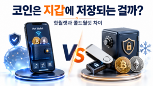 암호화폐 핫월렛과 콜드월렛 차이 비교