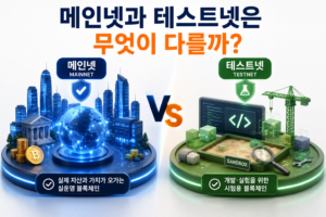 메인넷과 테스트넷은 무엇이 다를까? 7 메인넷과 테스트넷의 차이를 비교한 이미지