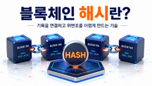블록체인 해시가 기록을 연결하고 위변조를 어렵게 만드는 원리