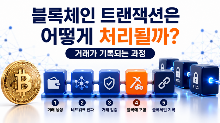 블록체인 트랜잭션 처리 과정과 거래 기록 원리