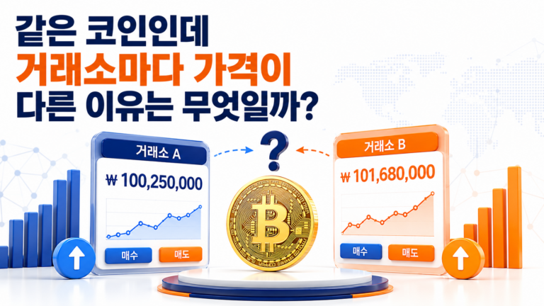 같은 코인인데 거래소마다 코인 가격이 다른 이유