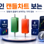 코인 캔들차트 보는 법과 양봉 음봉 가격 정보