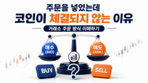 코인 주문 체결이 되지 않는 이유와 거래소 주문 방식