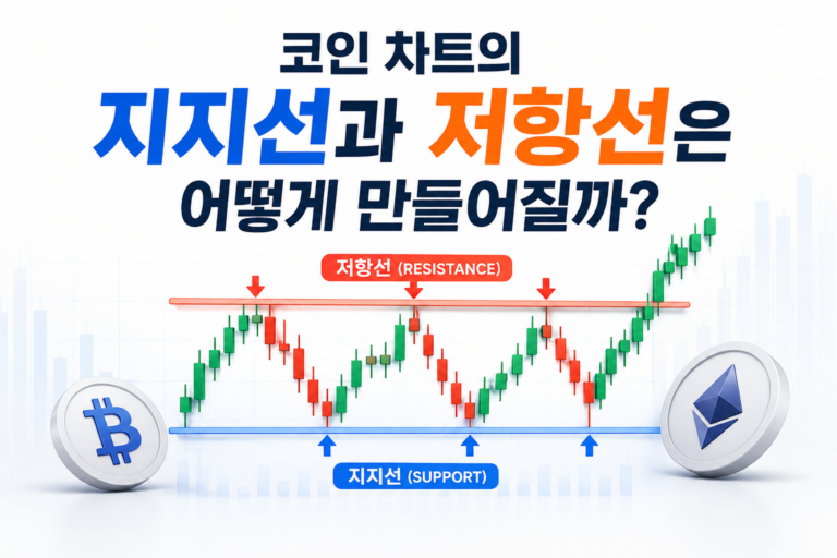 코인 차트의 지지선과 저항선이 만들어지는 원리