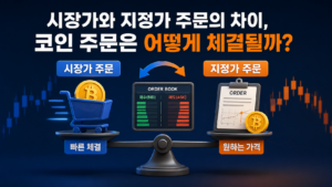 시장가와 지정가 주문의 차이와 코인 주문 체결 방식